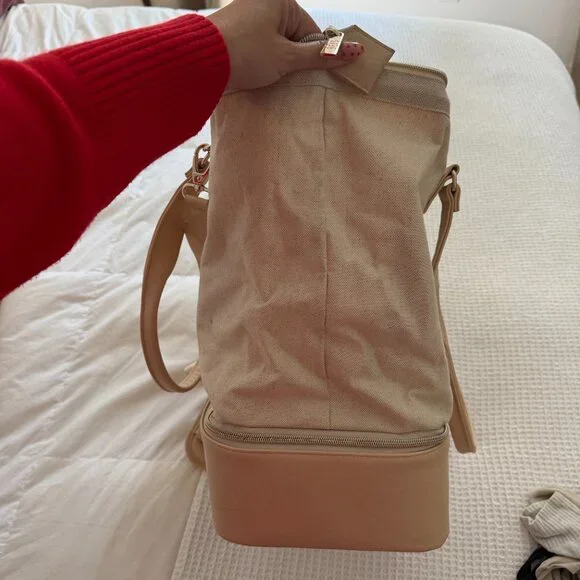 BÉIS The Mini Weekender Beige Carry On Personal Item - Picture 6 of 7